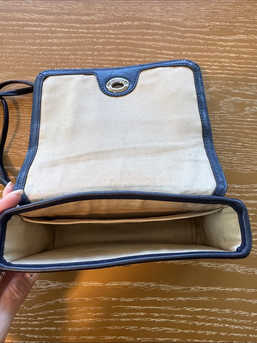 Coach- Perforated Leather Crossbody Purse - Picture 2 of 6